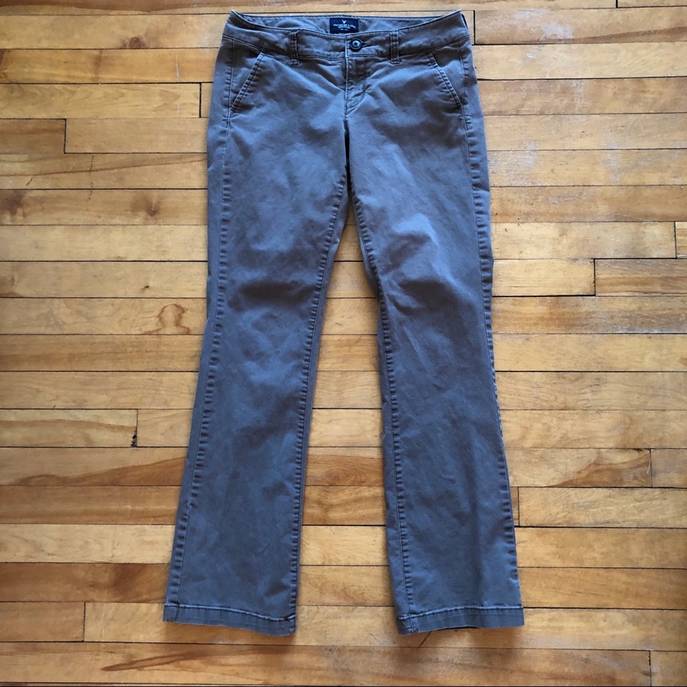 Sale! 💸 American eagle kick boot gray khakis 4 R